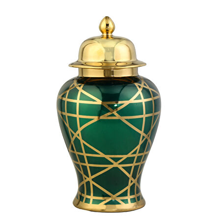 Vitale Shine Yeşil Vazo 14x22x38 cm AK.WLT0607