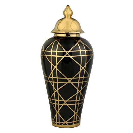 Vitale Shine Siyah Vazo 15x30x66 cm AK.WLT0635