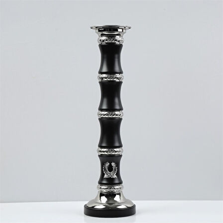 Vitale Silver Siyah Dekoratif Obje 12*12*51 cm