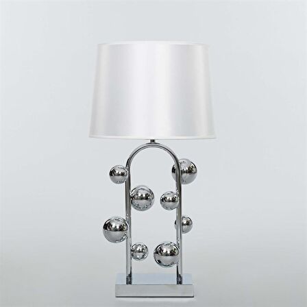 Vitale Metal Ayaklı Masa Lambası Beyaz AY.VTL-0044