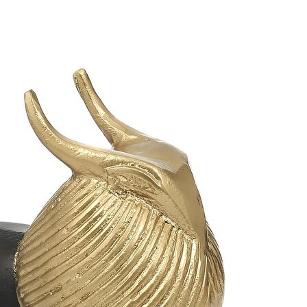 Vitale Gold Black Dekoratif Boğa Obje 21 cm AK.IU0203