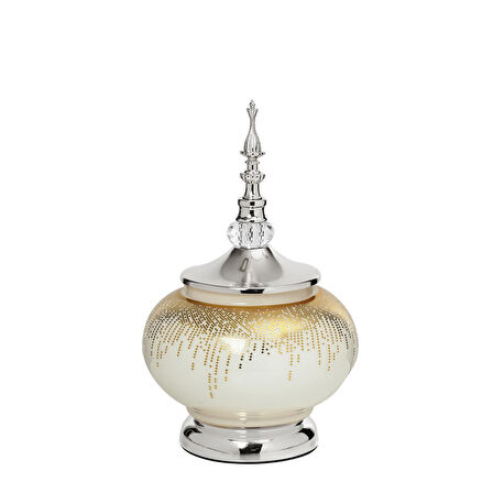 Vitale Sultan Silver Kapaklı Vazo AK.JE0029