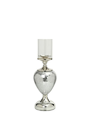 ZÜMRÜT SERİSİ SILVER ŞAMDAN 15X15X45 CM