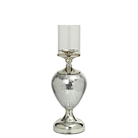 ZÜMRÜT SERİSİ SILVER ŞAMDAN 15X15X45 CM