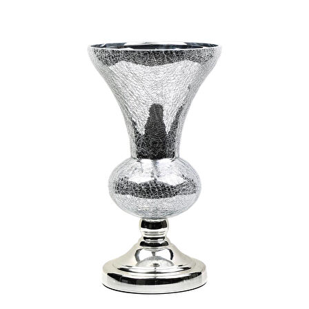 Vitale Silver Metal Vazo 22*20*42 cm AK.JE0044