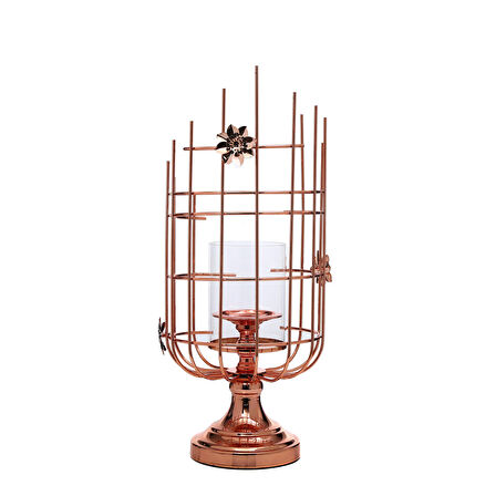 Vitale Batiment Dekoratif Mumluk Bakır 20x22x48 cm AK.JE0057