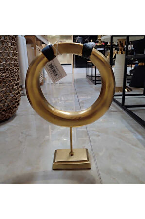 GOLD SİYAH  OVAL OBJE 27*8,5*36 CM