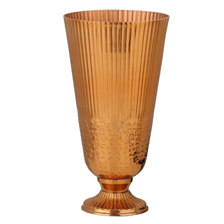 Vitale Bakır Çizgili Çiçeklik Büyük 21*42 Cm AK.IR0148