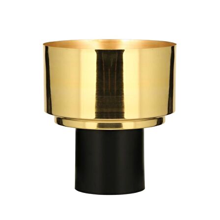 Vitale Gold Black Vazo Büyük 30*30*33 Cm AK.JB0209