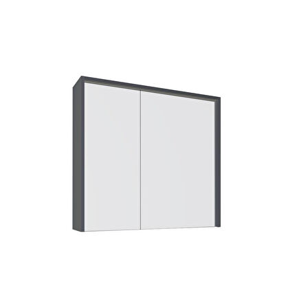 Kobos Meta 91 cm Ayna Kapaklı Ü. Dolap Füme KB300003