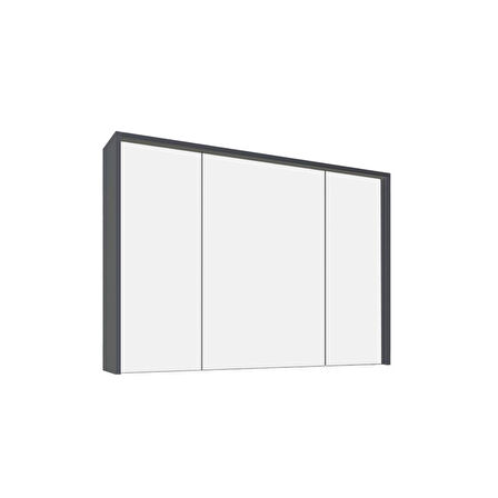 Kobos Meta 121 cm Ayna Kapaklı Ü. Dolap Füme KB300006