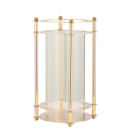 Vitale Dilan Cam Mumluk Gold 20x20x40 cm AK.JD0077
