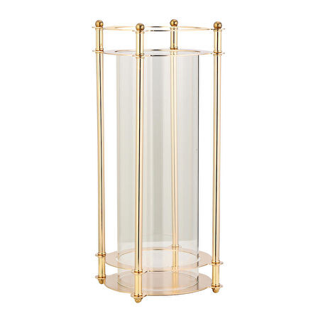 Vitale Dilan Cam Mumluk Gold 20x20x50 cm AK.JD0078