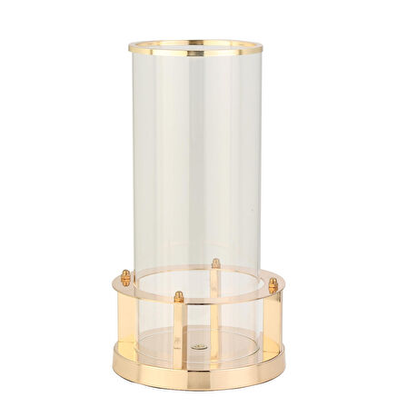 Vitale Carre Cam Mumluk Gold 19x19x35 cm AK.JD0088