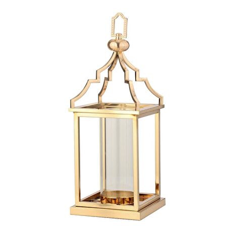 Vitale Eskitme Çatılı Orta Fener 20*20*55 Cm AK.JD0120