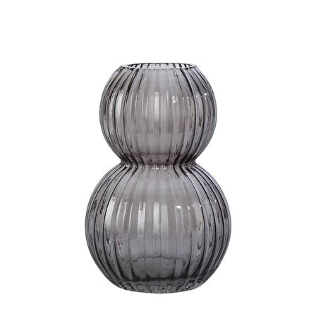 Vitale Gri Su Kabağı Cam Vazo 1 14,5*14,5*22,5 Cm AK.JK0013