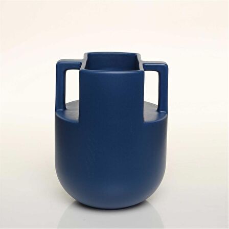 Vitale Handle Mavi Vazo Orta 16*16*20 Cm AK.JL0039