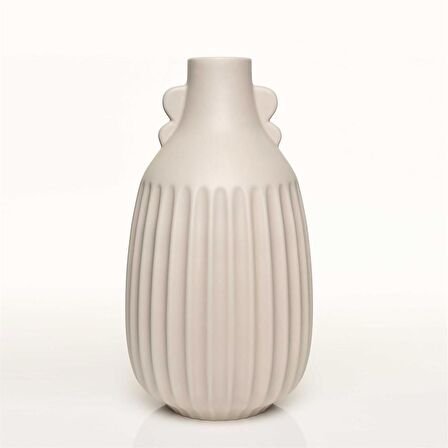Vitale Antıque Krem Vazo Orta 17*17*33 Cm AK.JL0054