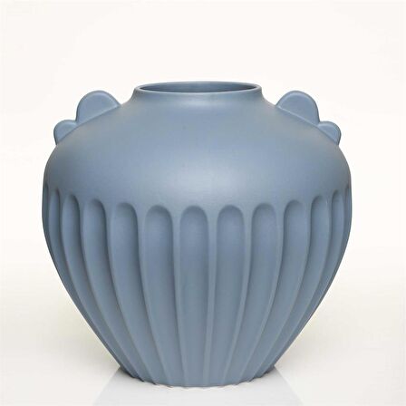 Vitale Antıque Mavi Vazo Kısa 27*27*24 Cm AK.JL0057