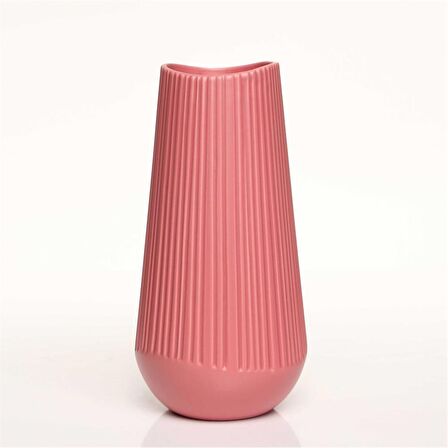 Vitale Moleanos Kırmızı Vazo Orta 12*12*25 Cm AK.JL0064