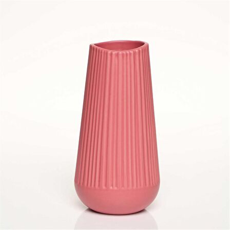 Vitale Moleanos Kırmızı Vazo Küçük 9*9*19 Cm AK.JL0070