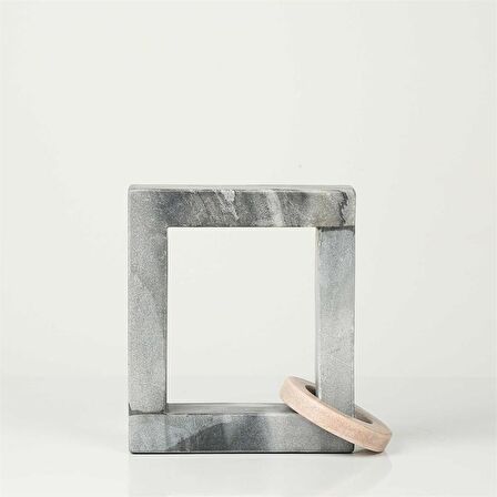 Vitale Gri Mermerli Dekor Obje 17*8*19Cm AK.P215.367848