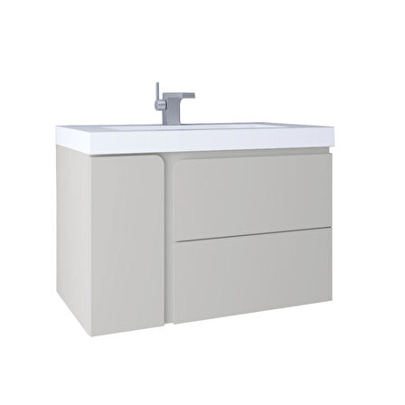Kobos Future 80 cm Lavabo Dolabı Vanilla Grey KB100027