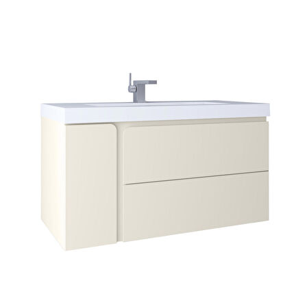 Kobos Future 100 cm Lavabo Dolabı White KB100028