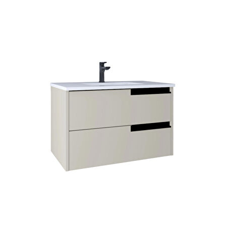 Kobos Eylül 80 cm Lavabo Dolabı Vanilla Grey KB100045