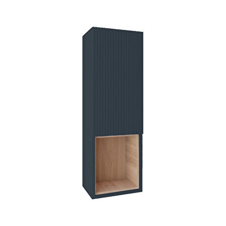 Kobos Bella Açık Raflı Boy Dolabı Blue Grey - L-R KB710067