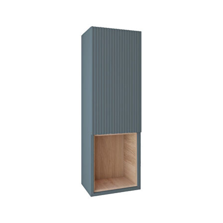 Kobos Bella Açık Raflı Boy Dolabı Blue Grey - L-R KB710067