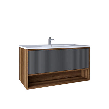 Kobos Elegant 100 Cm Lavabo Dolabı Miling Oak + Argento KB710090