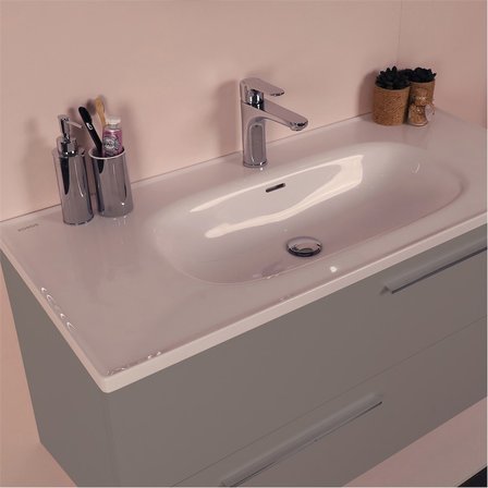 Kobos Serenity 100 cm Banyo Dolabı Seti Moon Grey