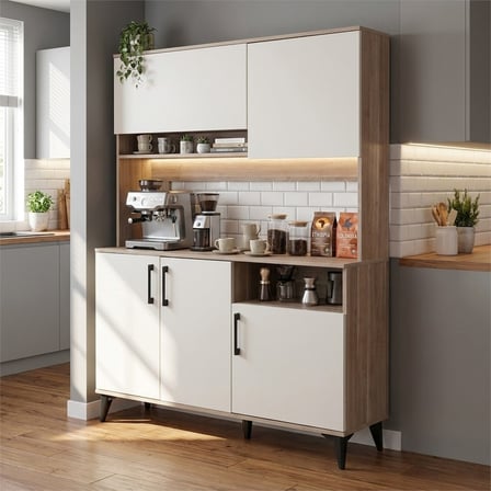 Kobos Kahve Köşesi Çok Amaçlı Mutfak Dolabı 150cm SP02348
