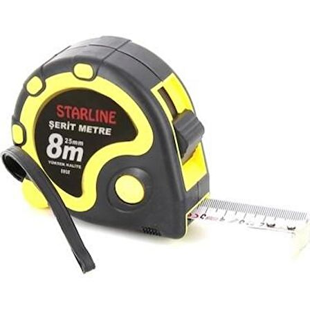 STARLINE ÇELİK ŞERİT METRE 8m-25mm (890X)