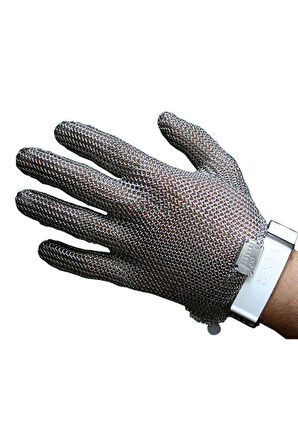 Starline Çelik Örgülü 5 Parmak Kesilmeye Dayanıklı Güvenlik Eldiveni