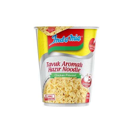 Indomie Noodle 60 gr Bardak Tavuk ve Sebzeli 8 li Karma Paket