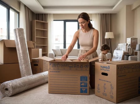 Duncan Premium Ev Taşıma Kolisi 50x30x40 cm - Tutma Yerli Çift Oluklu Kraft Kutu (60 Lt)- 10 Adet