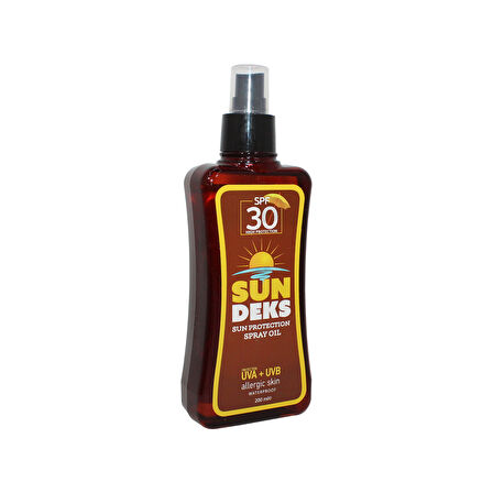 Sundeks Spf 30 Güneş Koruyucu Yağ 200 Ml
