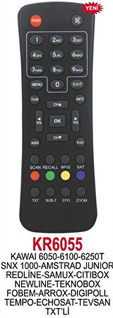 Amstrad Mini TTX Büyük Kalıp Uydu Alıcısı Kumandası