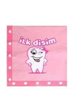 İLK DİŞİM PEÇETE PEMBE 20'Lİ
