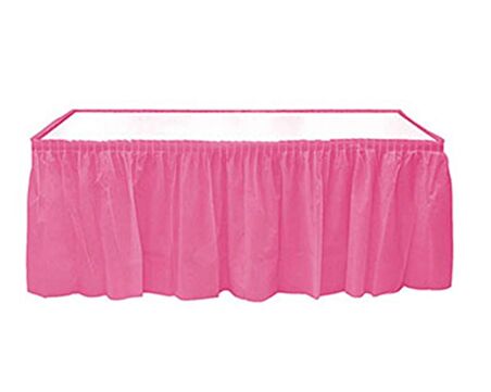 MASA ETEĞİ PLASTİK PEMBE