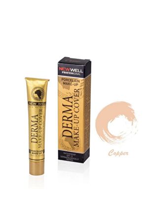 New Well Derma Make-up Cover Porselen Kapatıcı Fond.COPPER