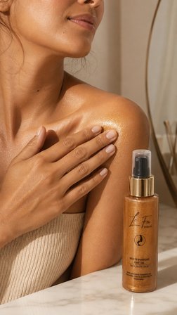 Le Feu Beauté Multi-Purpose Dry Oil Işıltılı Kuru Yağ Yüz Vücut ve Saç İçin 70 ml