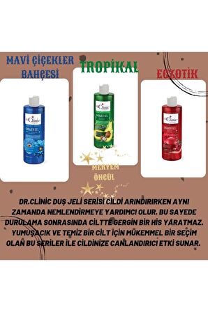 Dr.clinic Mavi Çiçekler Bahçesi Duş Jeli 400 Ml