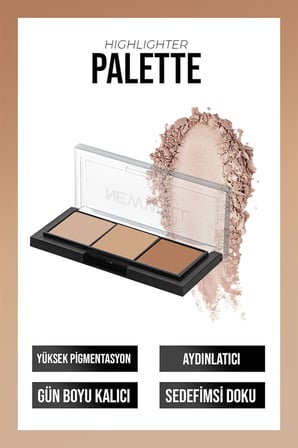 Porcelain Make Up Highlighter 3lü