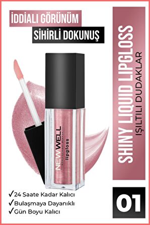 New Well Shiny Liquid Lipstick - 01