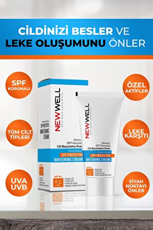 Besleyici SPF Korumalı Cilt Beyazlatıcı Krem 50ML