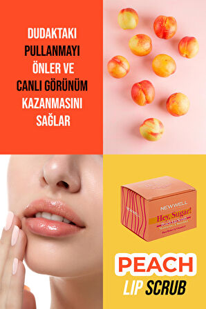 Hey Sugar! Şeftali Aromalı Dudak Peelingi 20gr