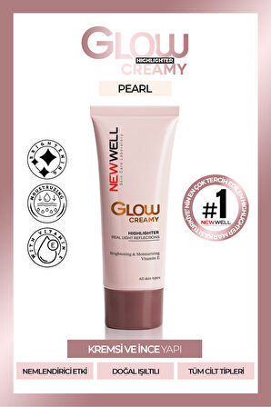 Glow Creamy Highlighter Doğal Işıltılı Krem Aydınlatıcı 30 ML Pearl 01 